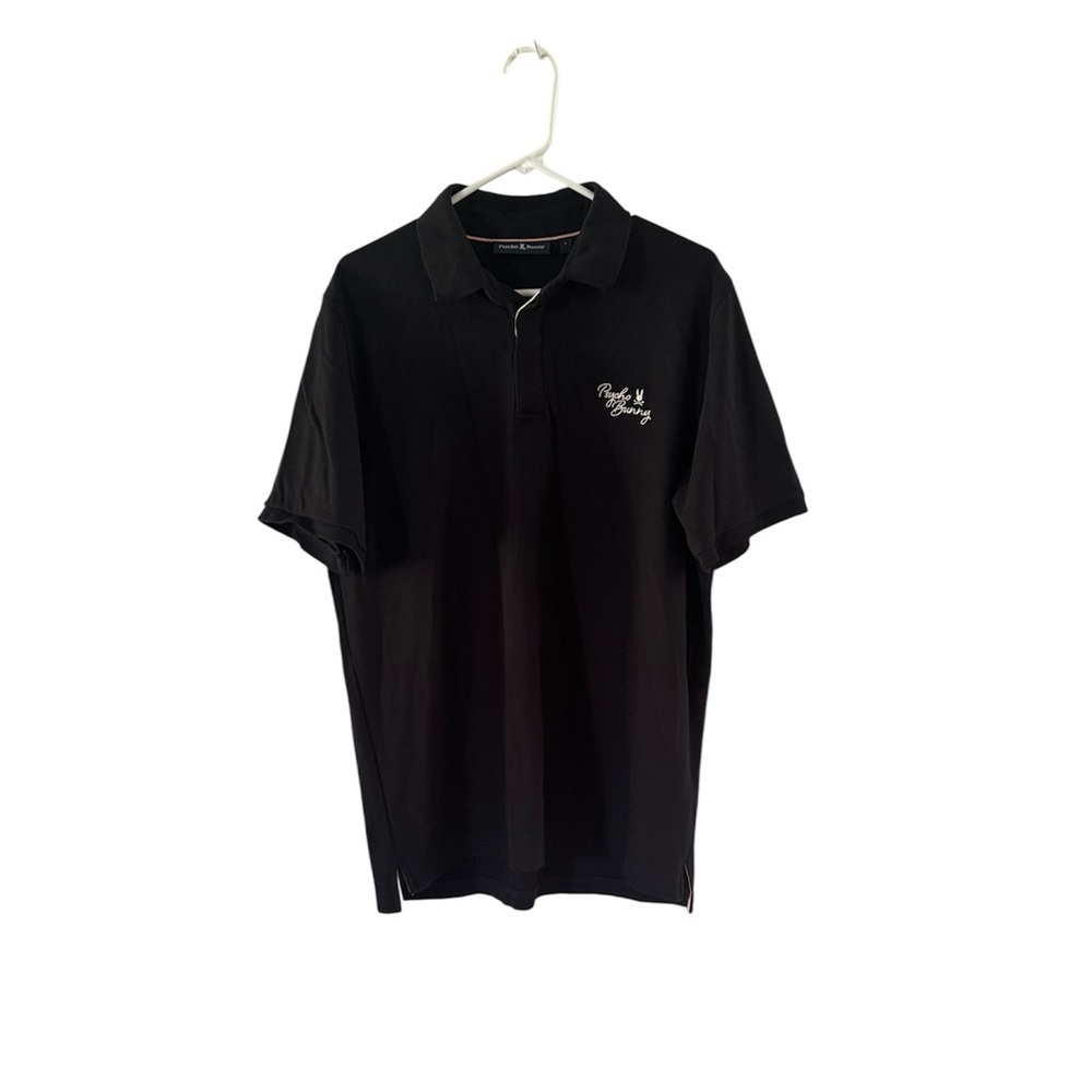 Psycho Bunny Black Golf Polo Shirt Pima Cotton size 7 XLarge